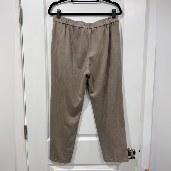 Aritzia Babaton Cohen Tan Suede Pants - Picture 5 of 8